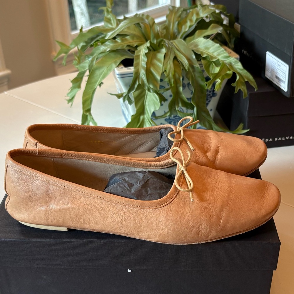 Freda Salvador Roma Ballet Flats in Camel - Picture 8 of 12